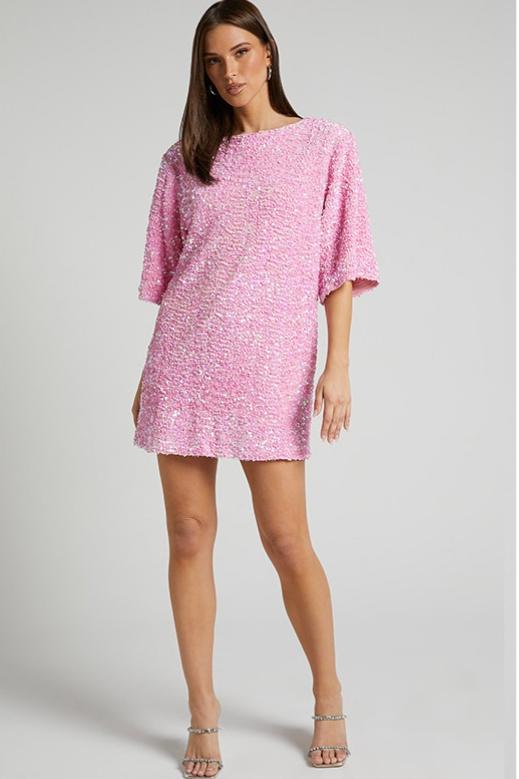 Rückenfreies Kleid Aus Samt Mit Pailletten