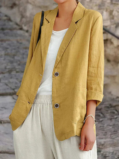 Elegante Leinenjacke