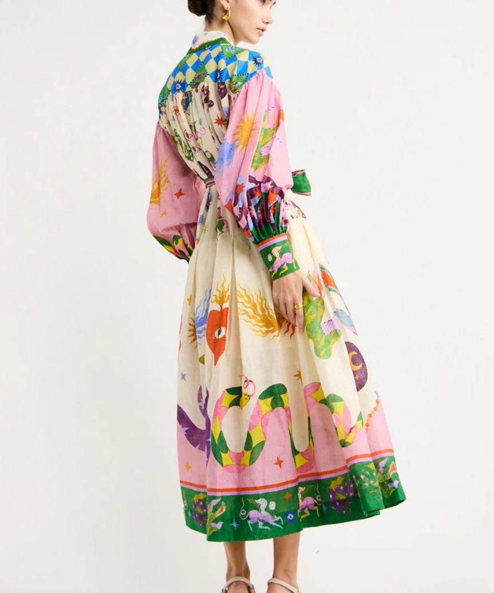 Maxikleid İm İtalienischen Stil