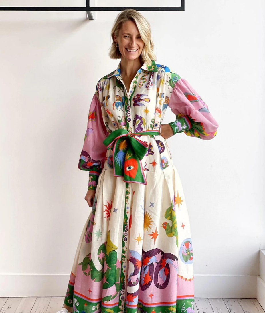 Maxikleid İm İtalienischen Stil
