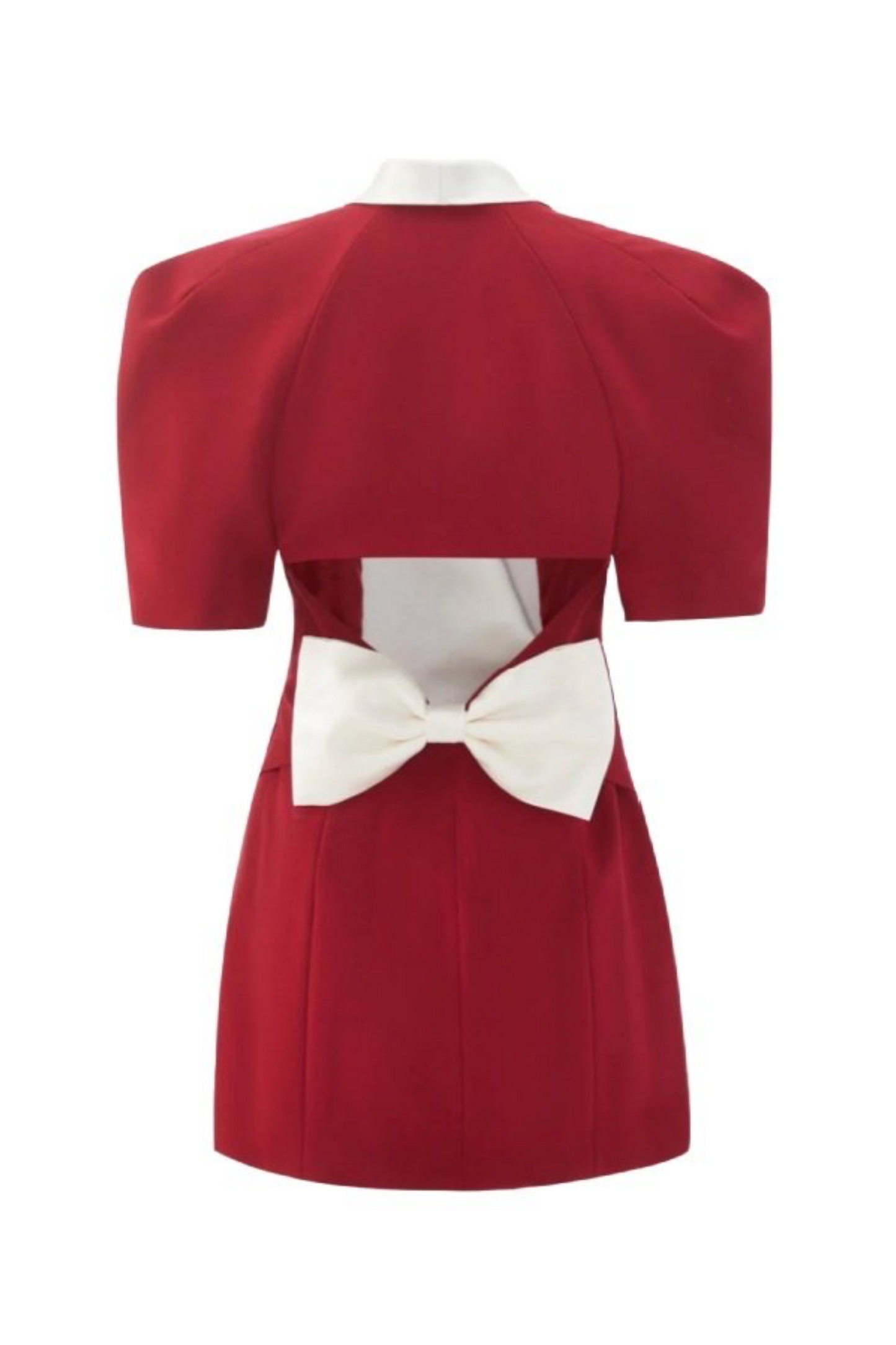 Rückenfreies Minikleid Mit V-Ausschnitt Und Schleife