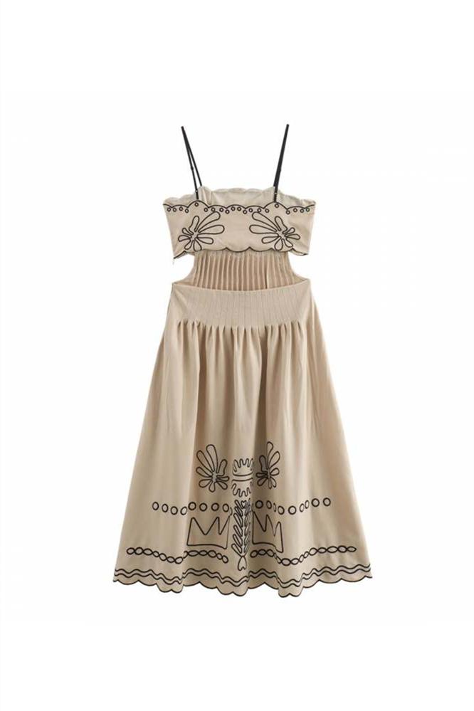 Midikleid Mit Cutout-Detail Und Rückenfrei