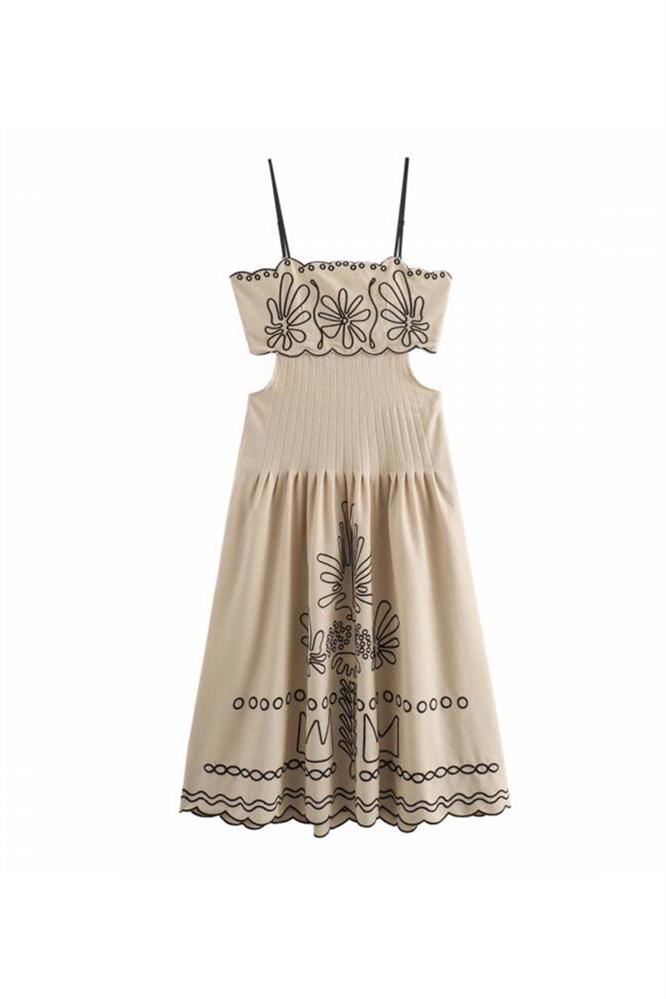 Midikleid Mit Cutout-Detail Und Rückenfrei