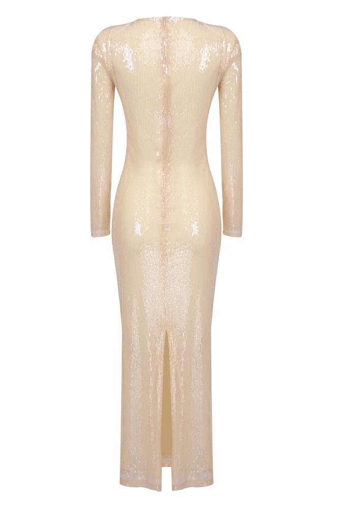 Paillettenkleid Mit Cut-Details