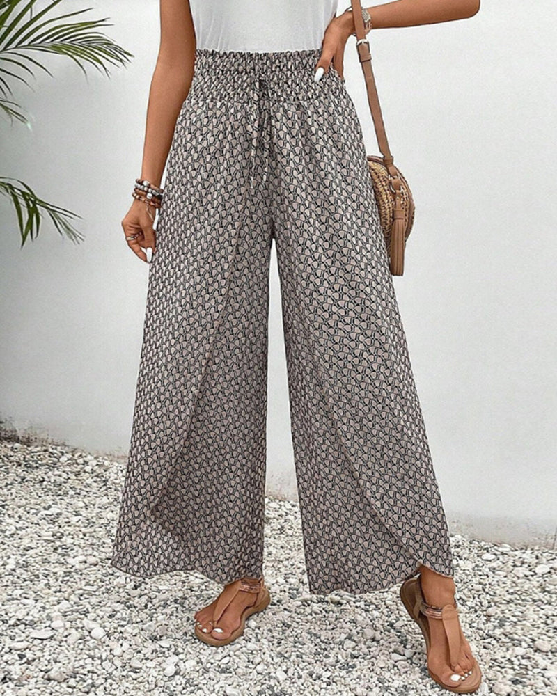 Damenhose Mit Geometrischem Muster