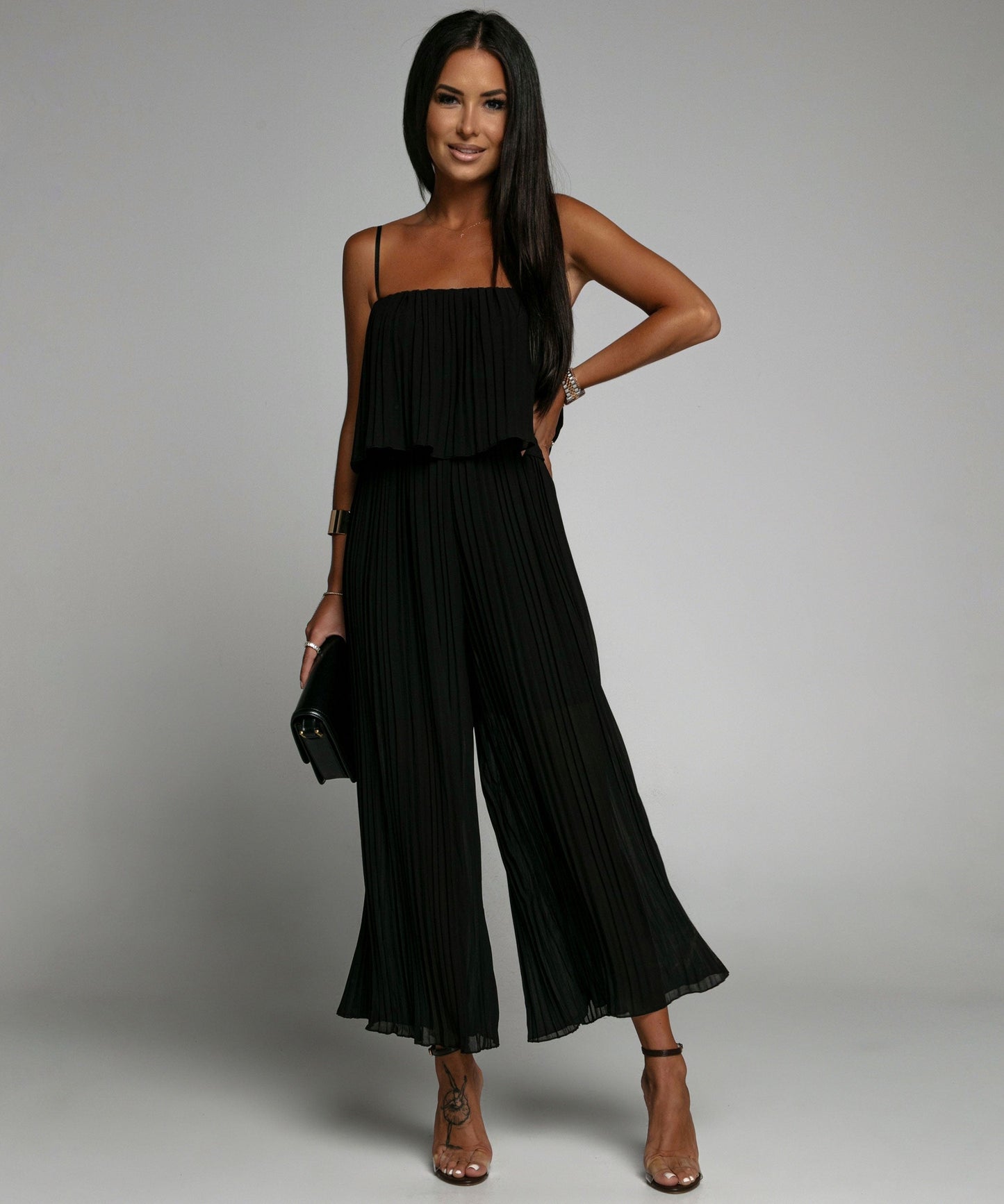 Stilvoller, Eleganter, Tief Ausgeschnittener Jumpsuit