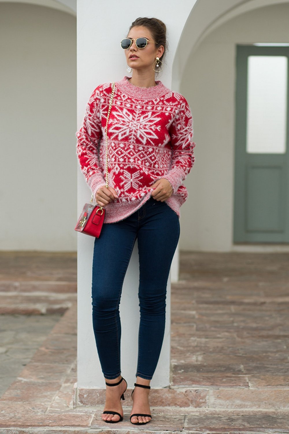Stylischer Pullover Mit Muster
