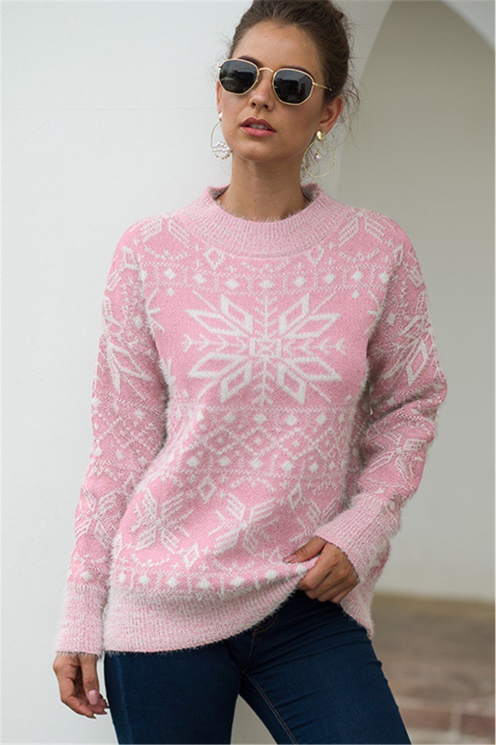 Stylischer Pullover Mit Muster