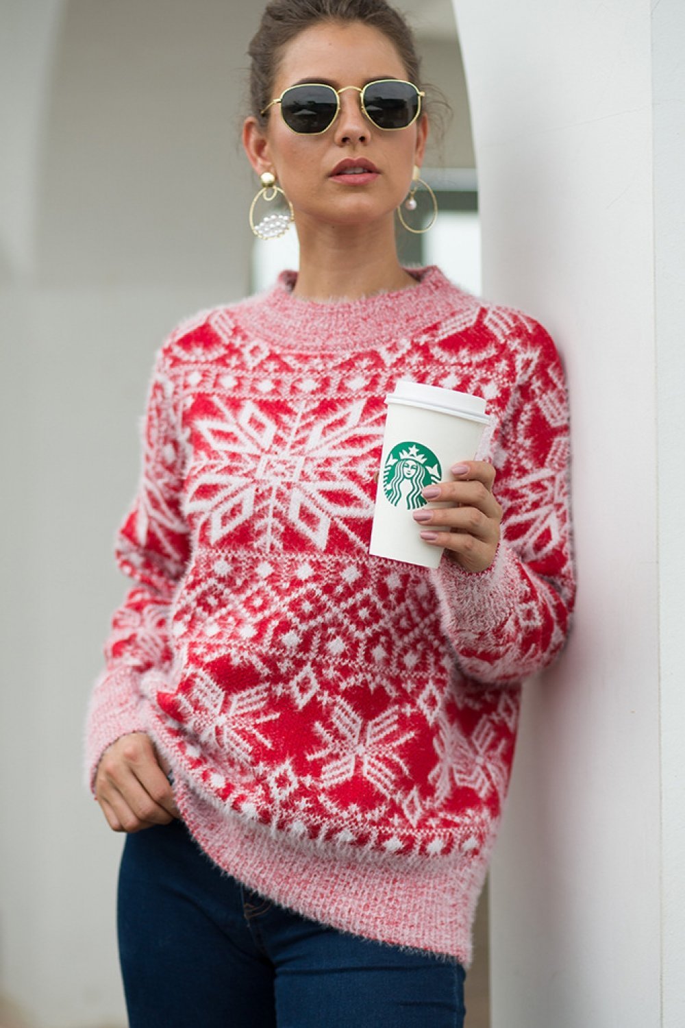 Stylischer Pullover Mit Muster