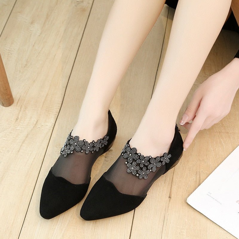 Stilvolle Transparente High Heels Mit Detaillierten Details
