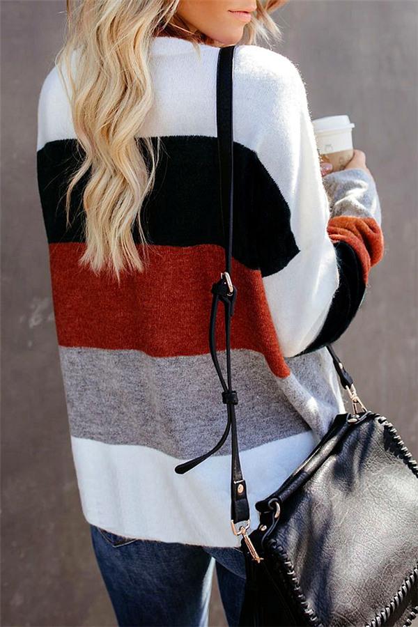 Stylischer Pullover Mit Streifendetails