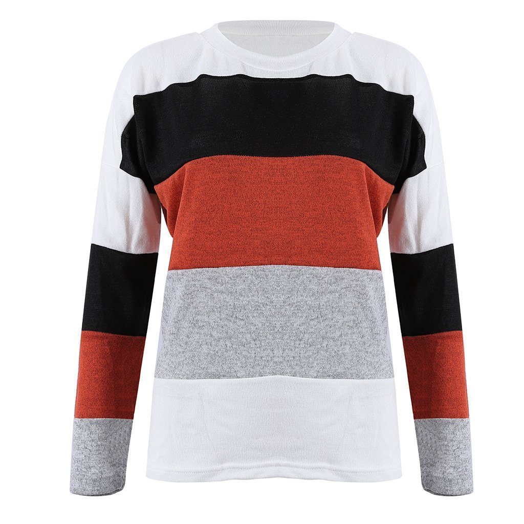 Stylischer Pullover Mit Streifendetails