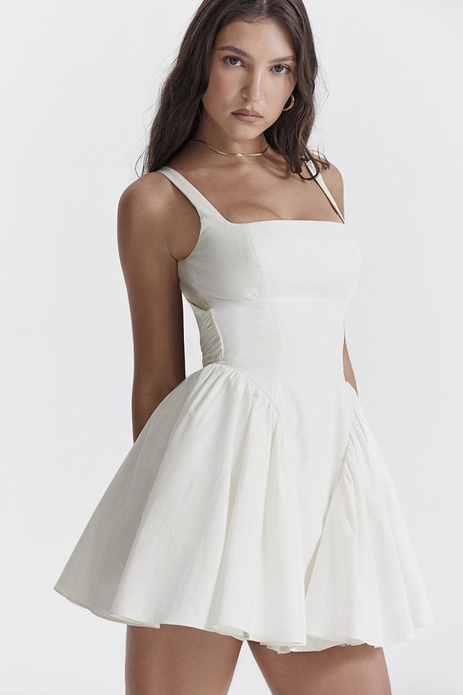 Rückenfreies Minikleid Mit Schleife