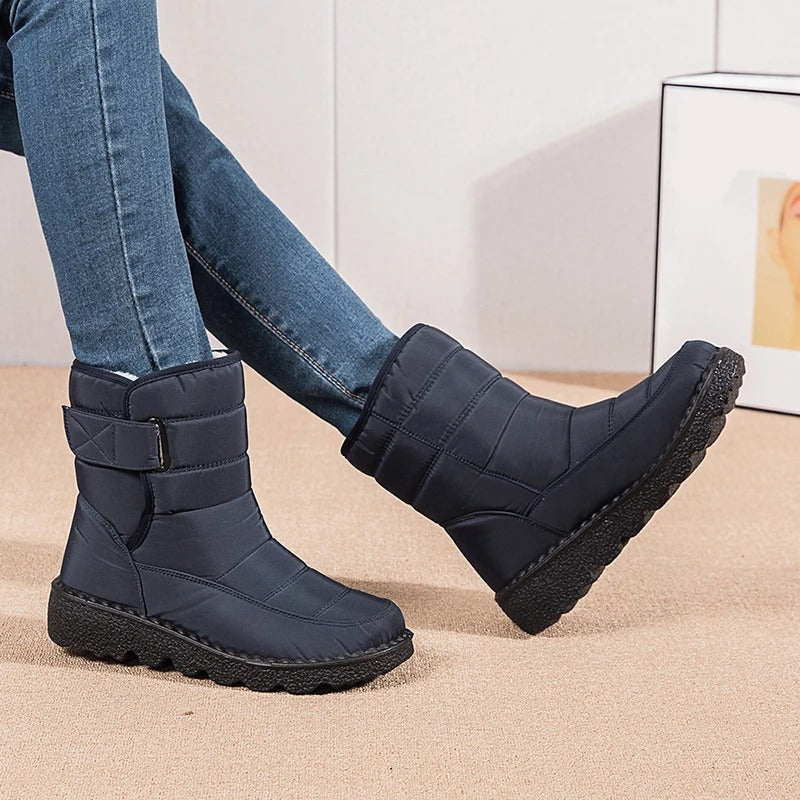 Dicke Plüsch-Winterstiefel
