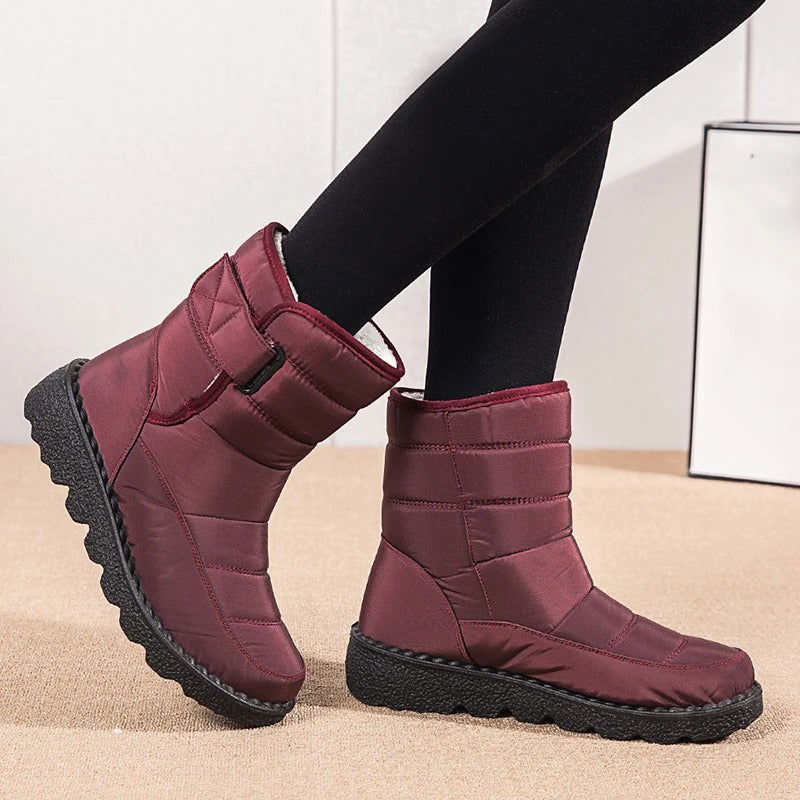 Dicke Plüsch-Winterstiefel