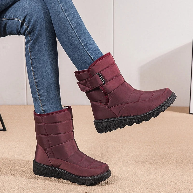 Dicke Plüsch-Winterstiefel