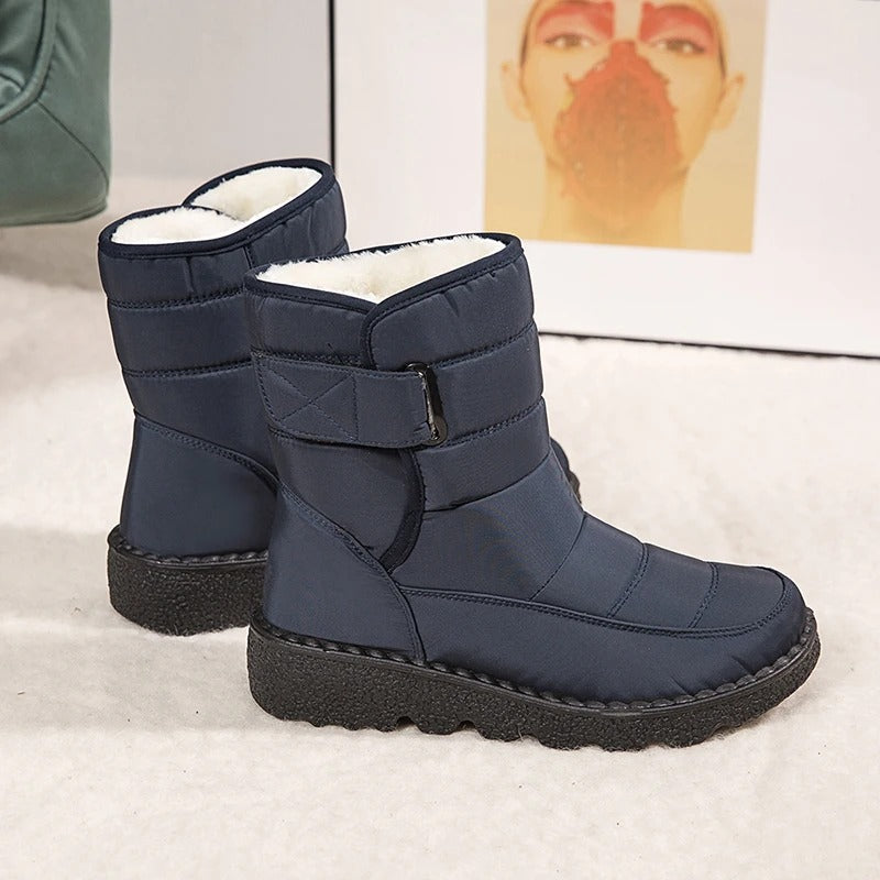 Dicke Plüsch-Winterstiefel