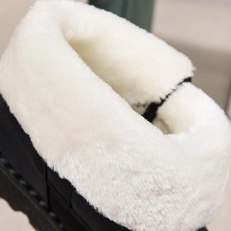 Dicke Plüsch-Winterstiefel