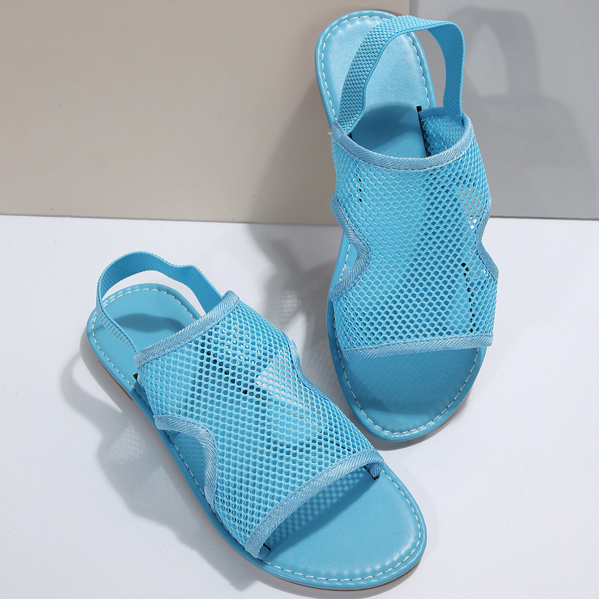 Elegante Sandaletten Mit Mesh-Detail
