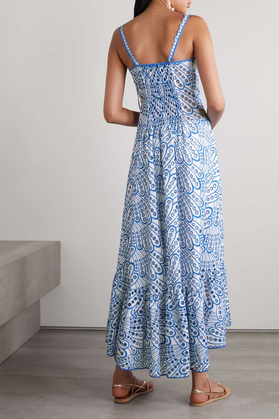 Helen Midi-Bustierkleid Aus Bestickter Spitze