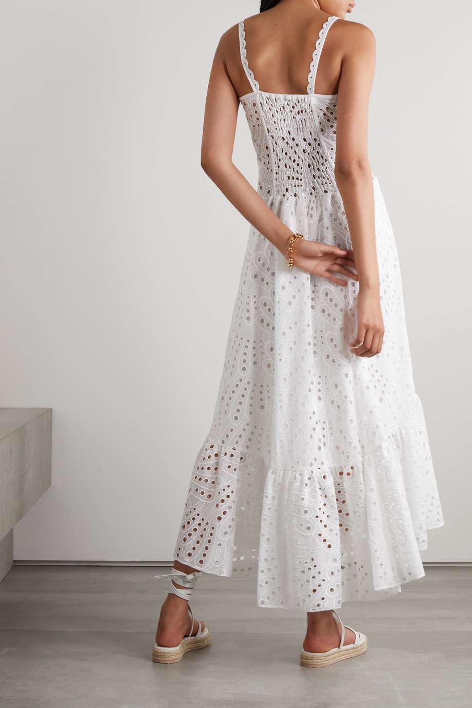 Helen Midi-Bustierkleid Aus Bestickter Spitze