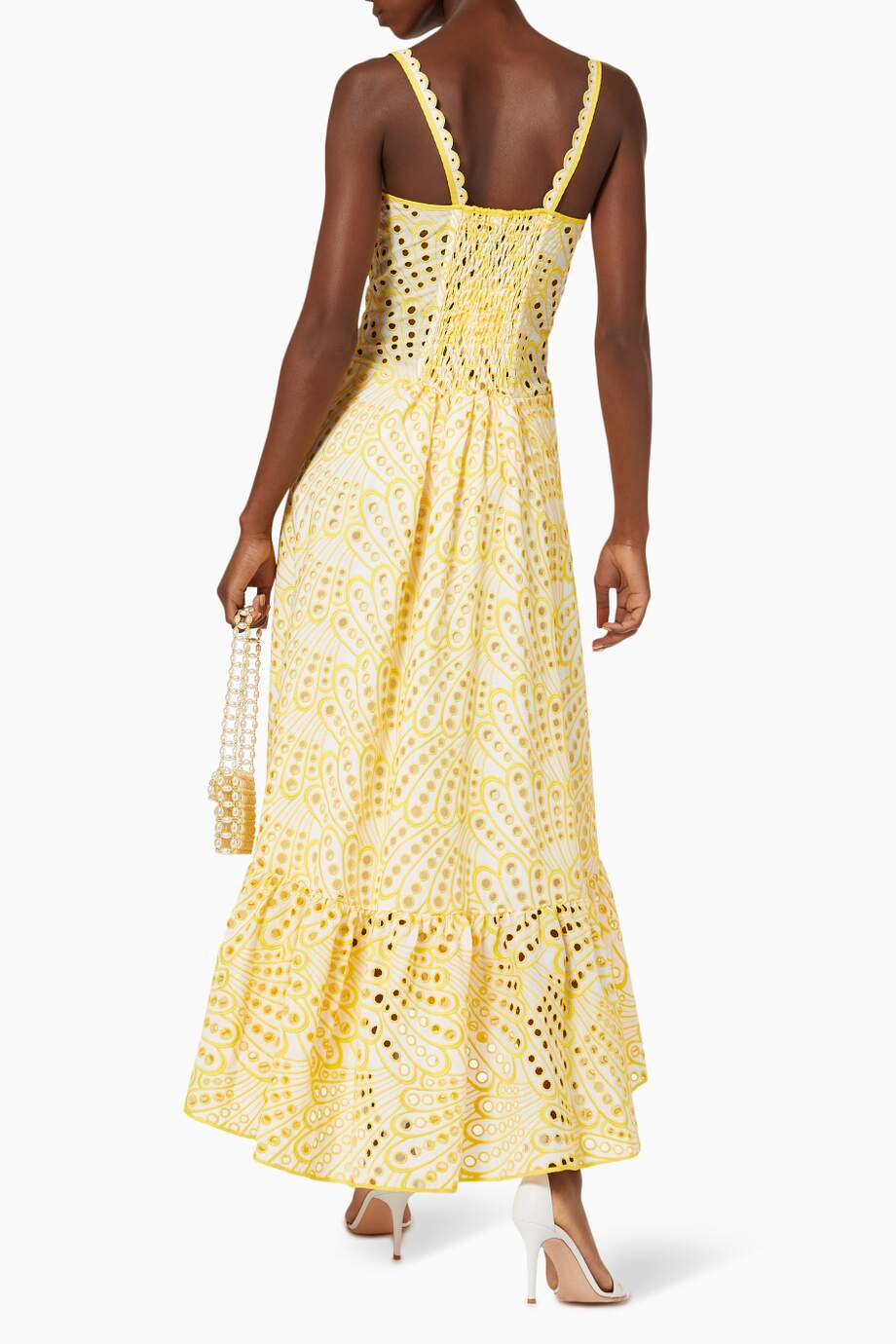Helen Midi-Bustierkleid Aus Bestickter Spitze