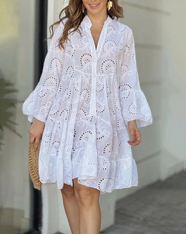 Gemustertes Minikleid