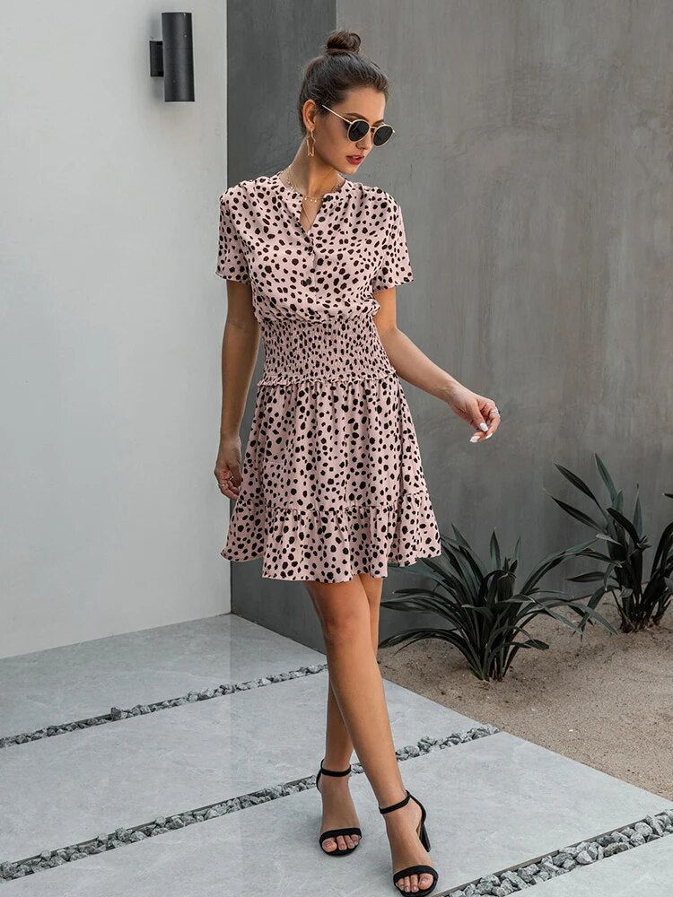 Minikleid Mit Leopardenmuster