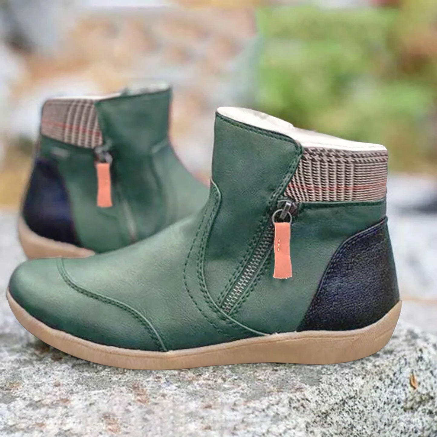 Orthopädische Lederstiefel Mit Reißverschluss