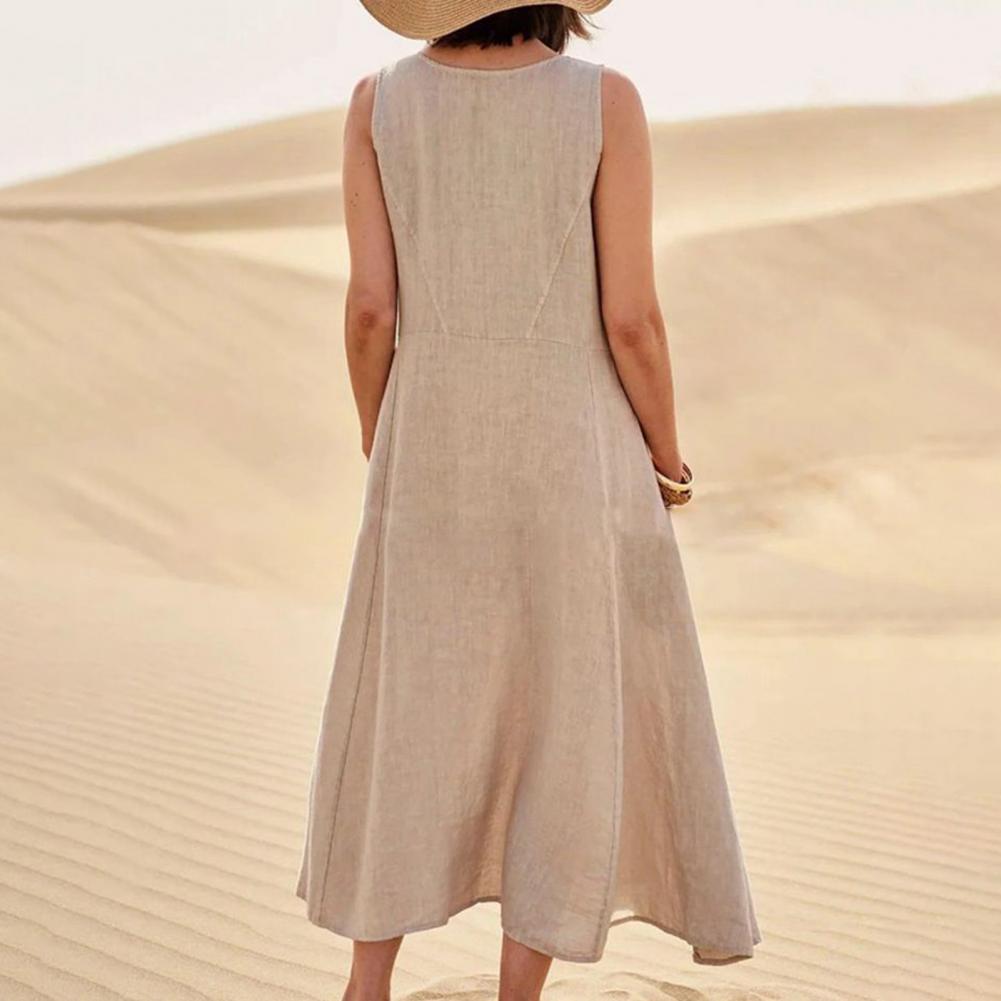 Maxi-Sommerkleid Mit Taschen