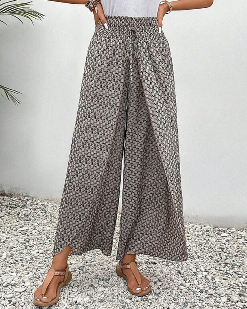 Damenhose Mit Geometrischem Muster