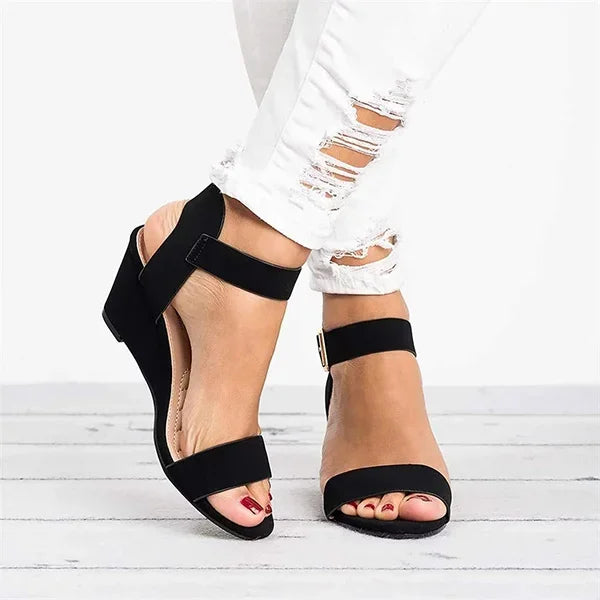 Orthopädische Plateausandalen Mit Schnalle