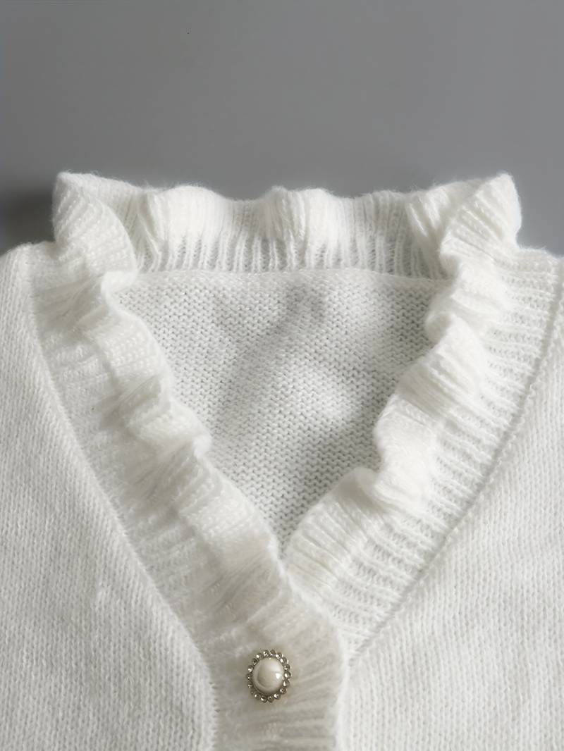 Stilvolle Bluse Mit V-Ausschnitt Und Knopfleiste