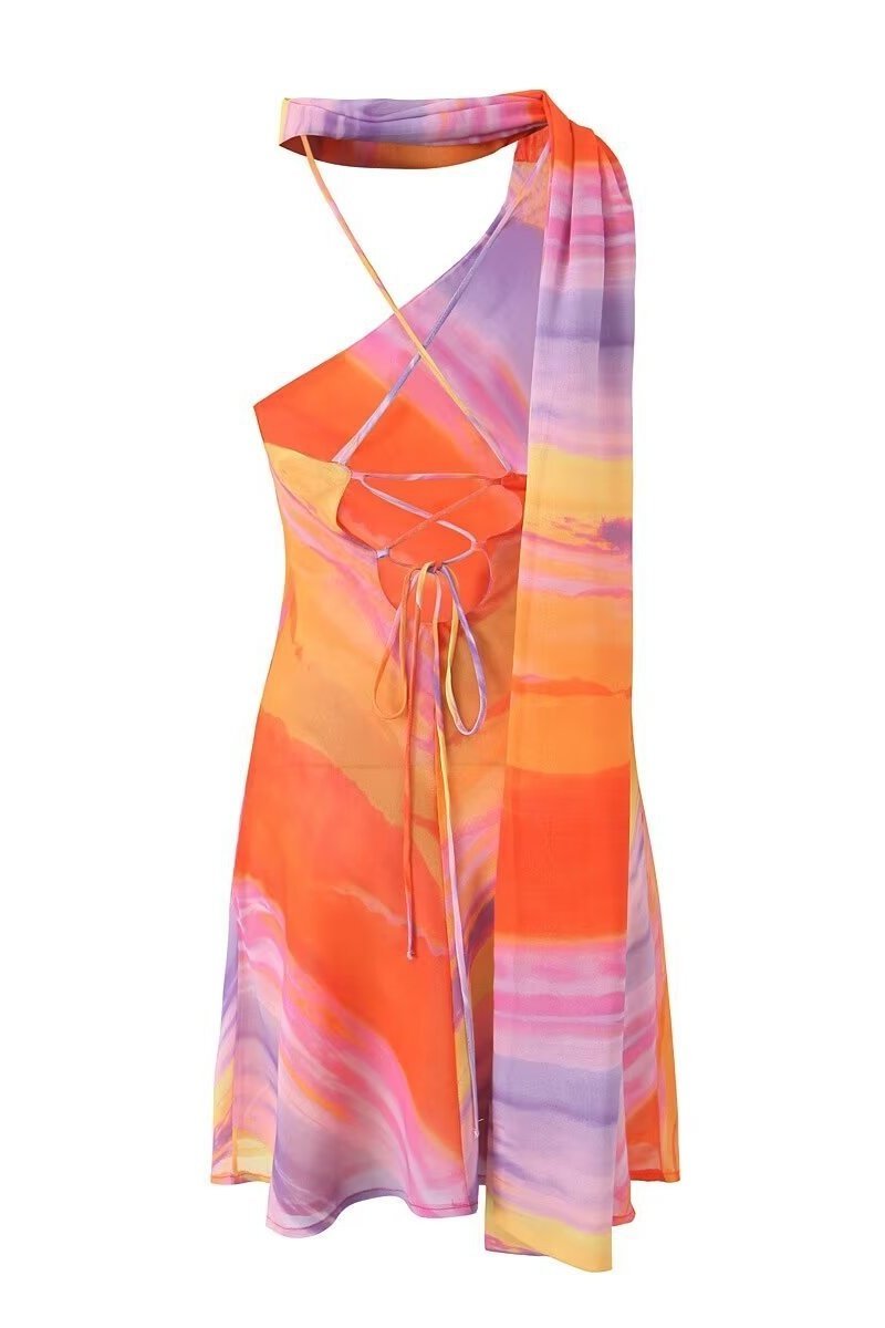 Minikleid Mit Asymmetrischem Rock