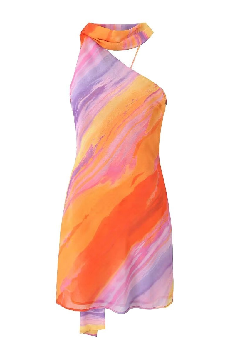 Minikleid Mit Asymmetrischem Rock