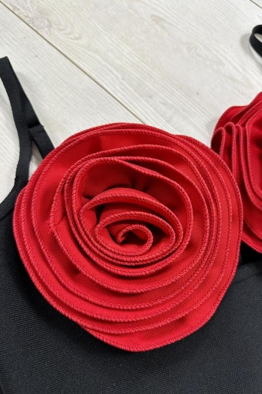 Bandage-Maxi-Slipkleid Mit Blumenmuster