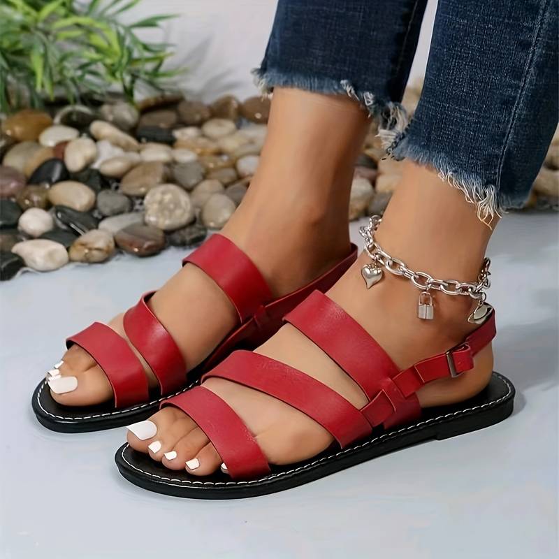 Orthopädische Damensandalen İm Stil