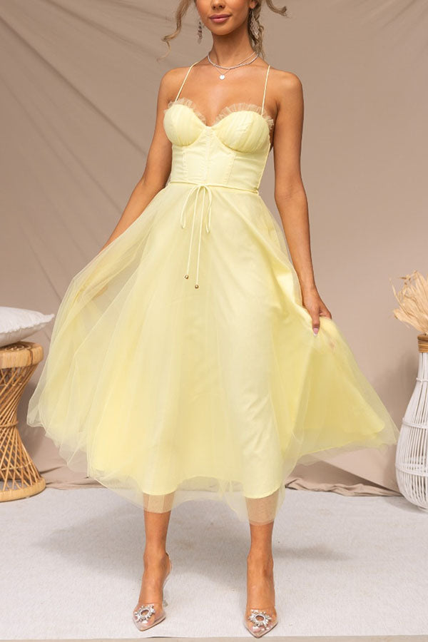 Fairytale Maxikleid Mit Dünnen Trägern