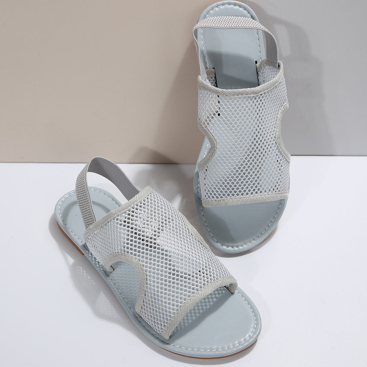 Elegante Sandaletten Mit Mesh-Detail