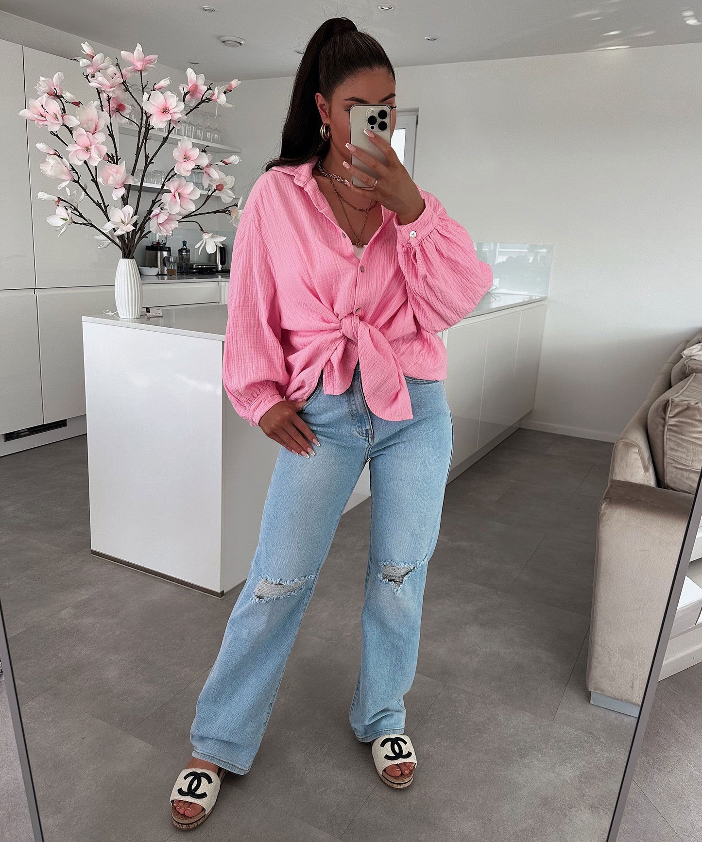 Stilvolles Rosa Hemd