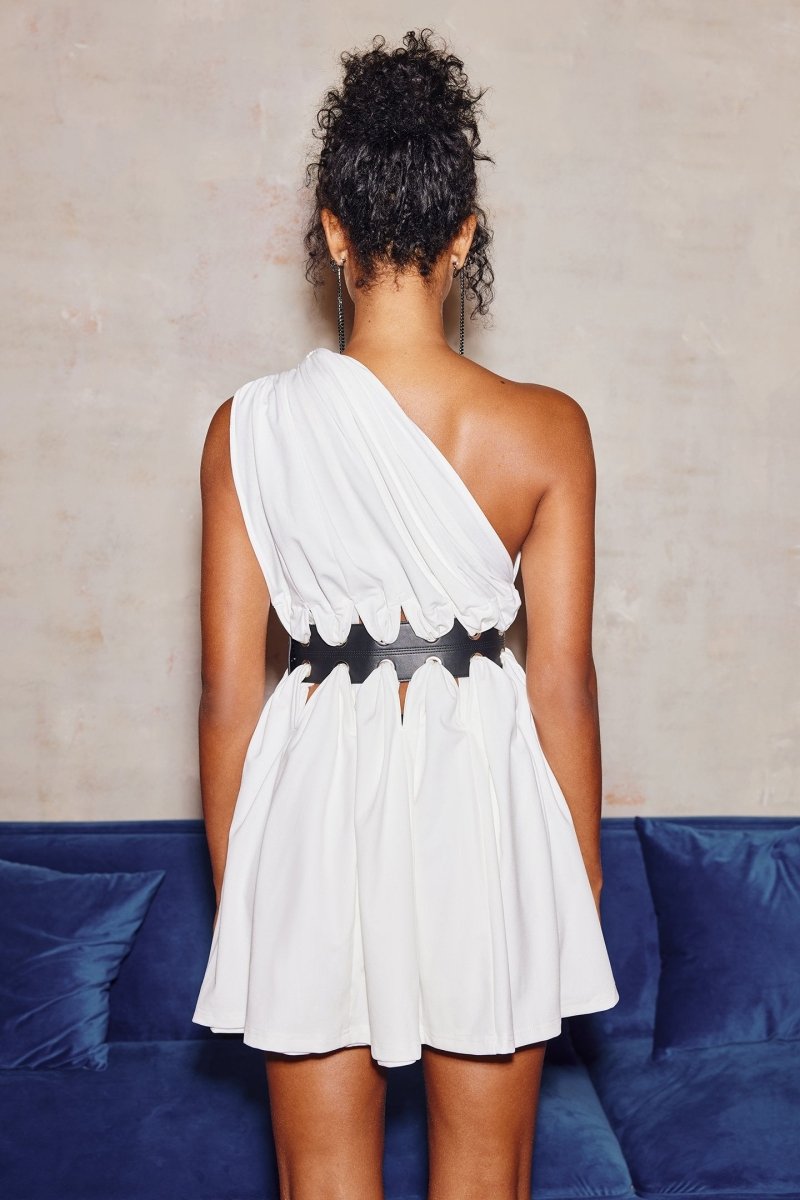 One-Shoulder-Minikleid