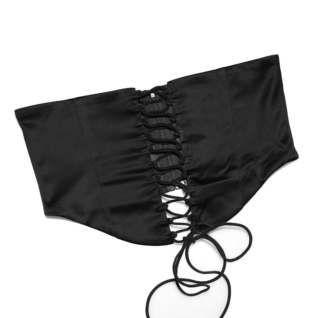 Elegantes, Figurbetontes Minikleid Aus Satin Mit V-Ausschnitt, Spitzendetail Und Schlitz - Schwarz