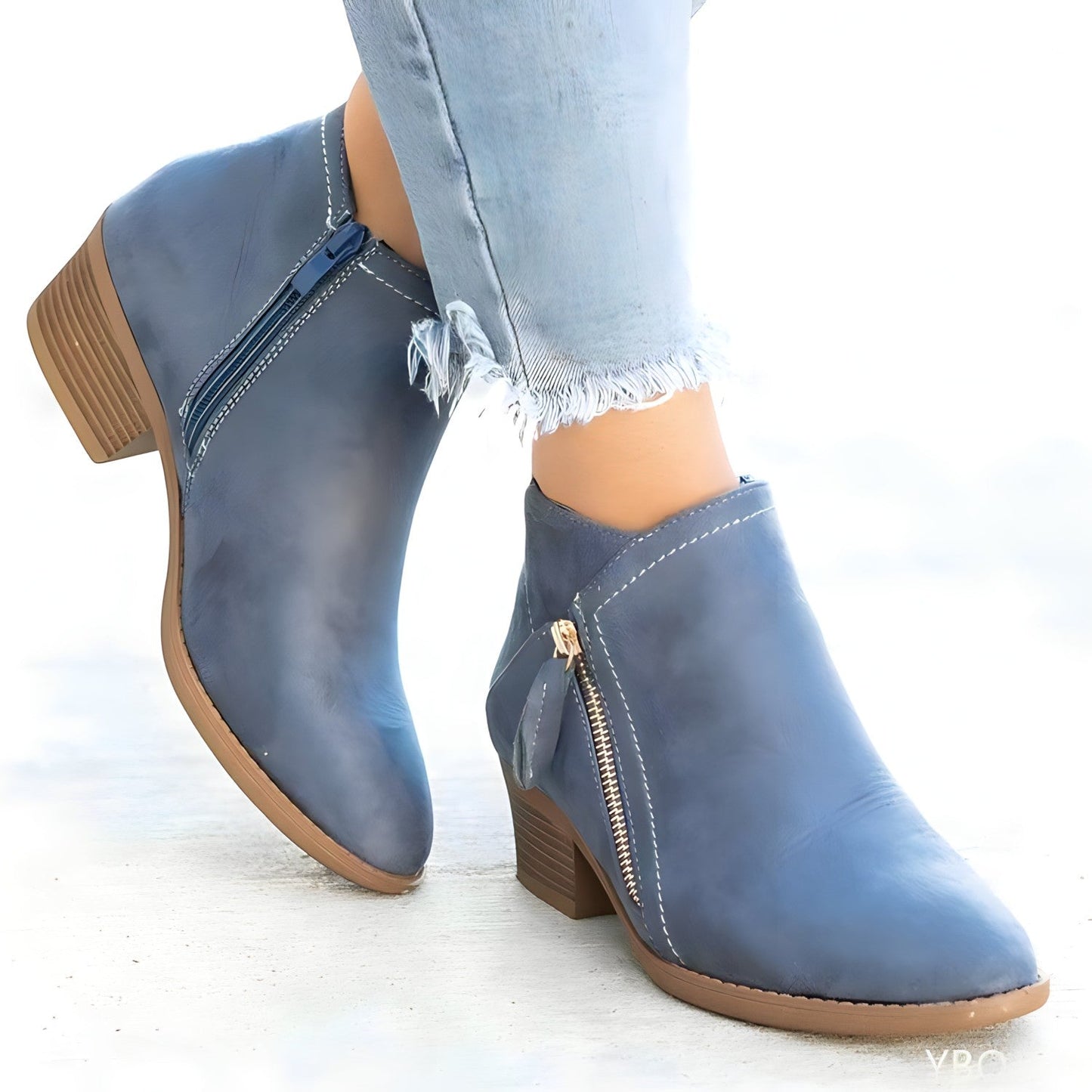 Stilvolle Stiefel Mit Reißverschluss