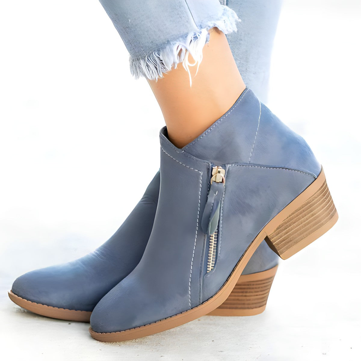Stilvolle Stiefel Mit Reißverschluss