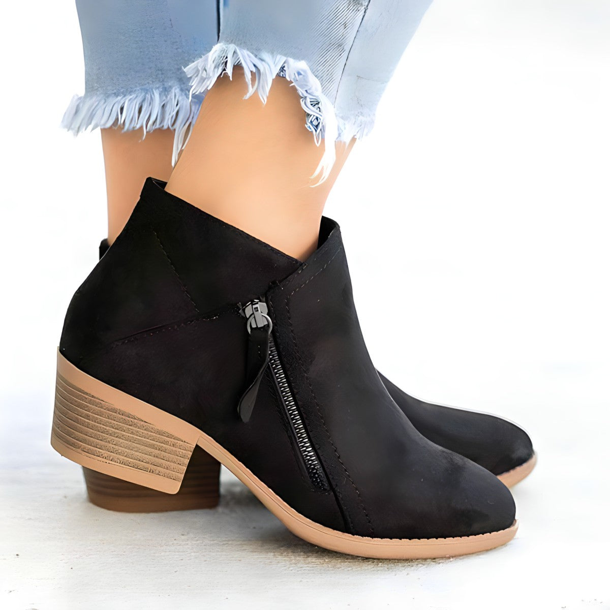 Stilvolle Stiefel Mit Reißverschluss