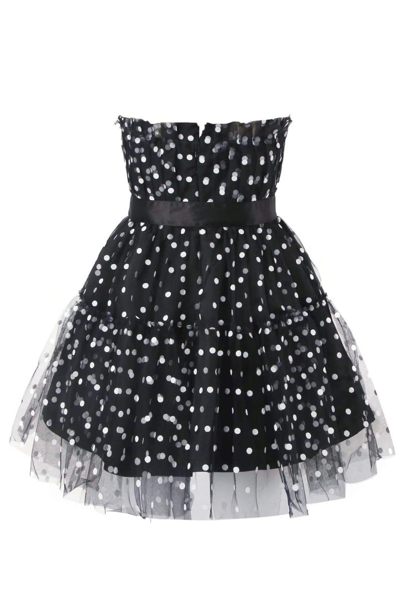 Elegantes Minikleid Mit Punktmuster