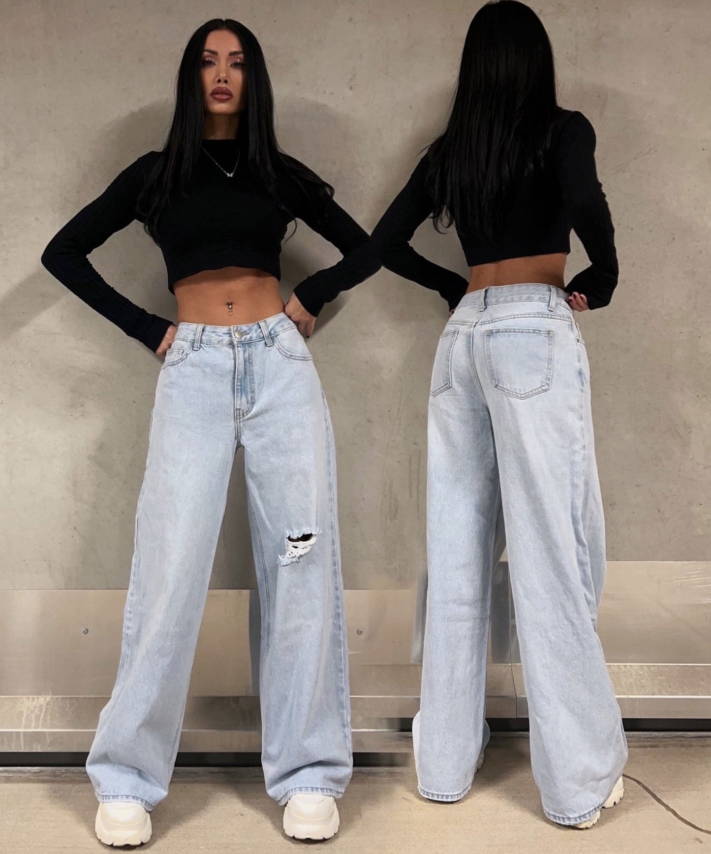 Zerrissene Jeans İm Stylischen Design