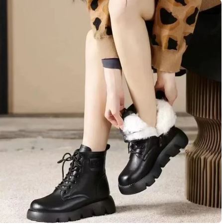 Stylischer Design Winterstiefel Mit Innenfutter