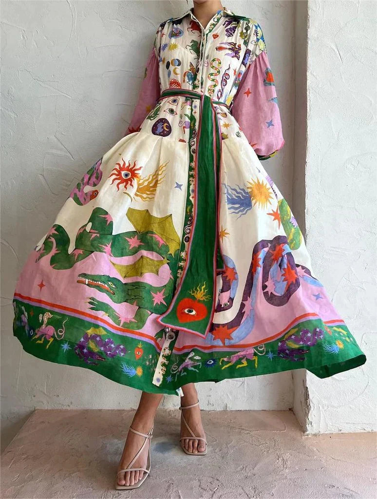 Maxikleid İm İtalienischen Stil