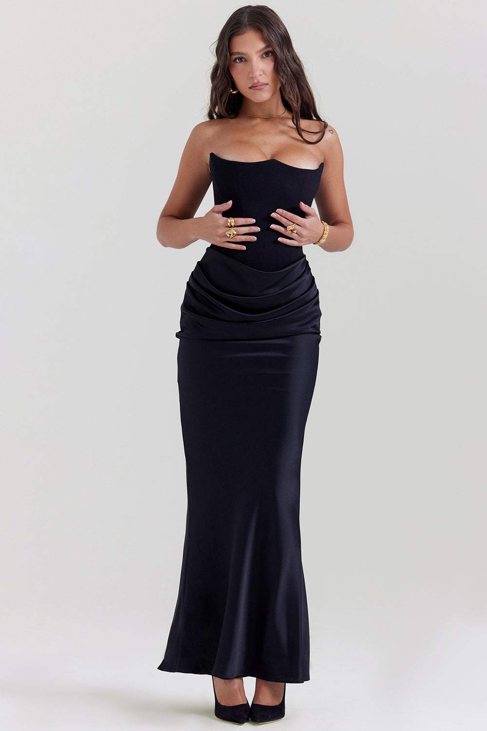 Elegantes Trägerloses Korsettkleid